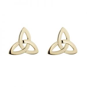 14K Trinity Knot Stud Earrings