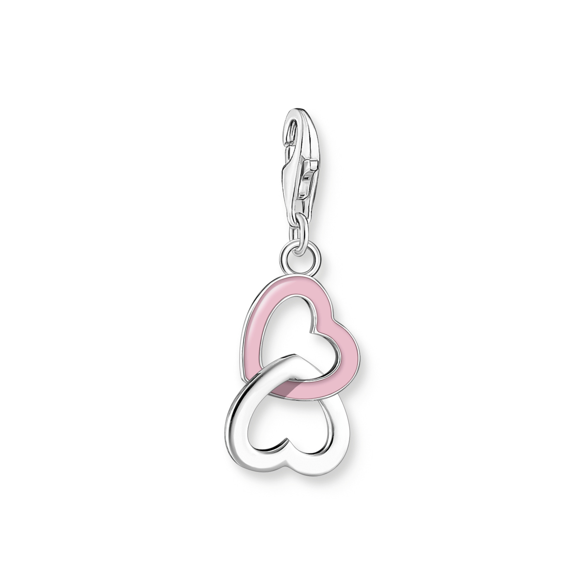 THOMAS SABO Pink Double Heart Charm
