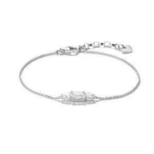 THOMAS SABO Silver Bracelet with Sparkling Zirconia Stones
