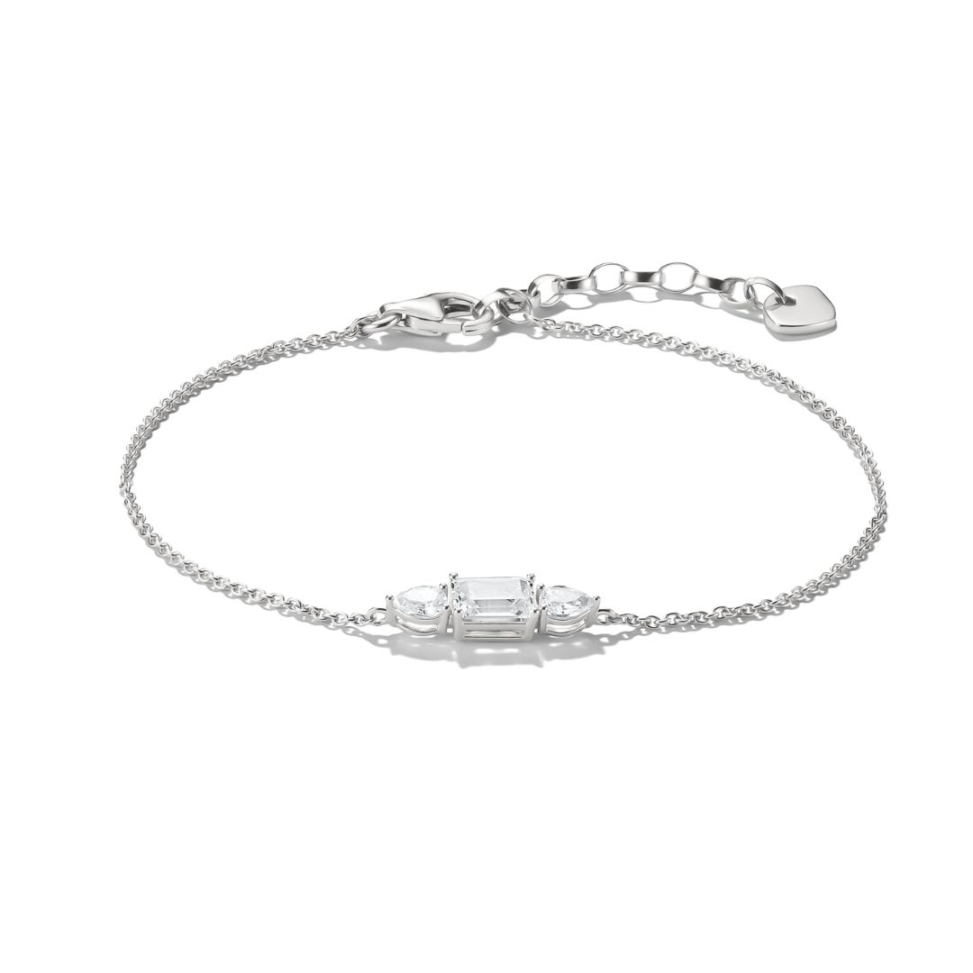 THOMAS SABO Silver Bracelet with Sparkling Zirconia Stones