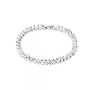 Newbridge Bracelet with Clear Stones