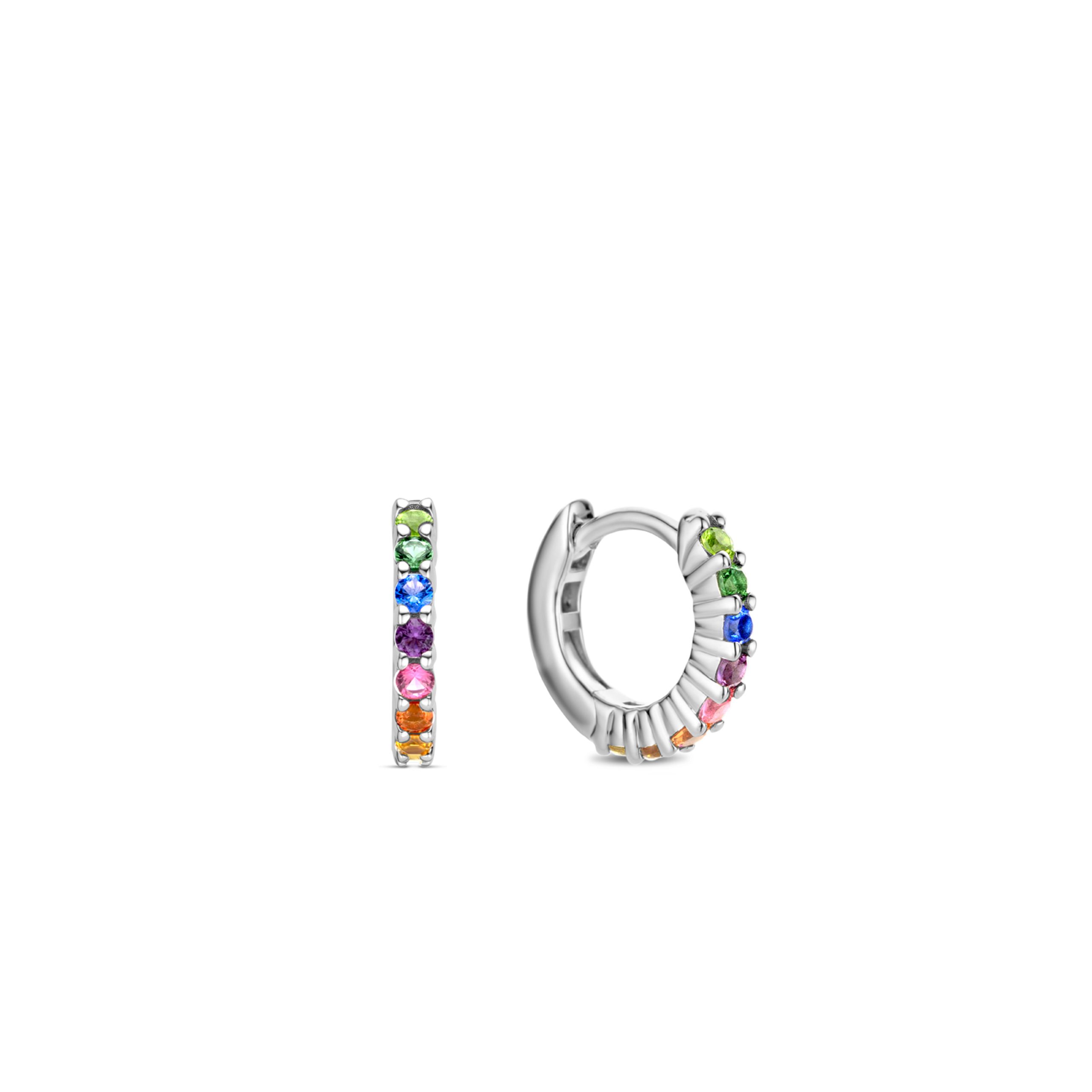 Ti Sento Milano Multi Stone Hoops - Image 2