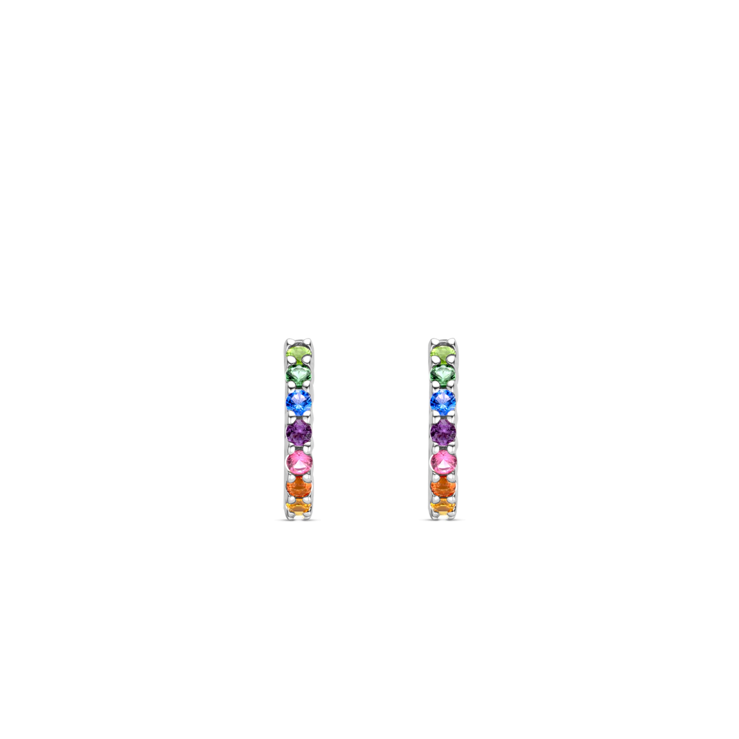 Ti Sento Milano Multi Stone Hoops - Image 3