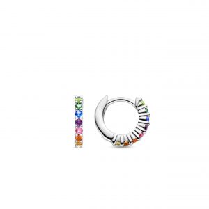Ti Sento Milano Multi Stone Hoops