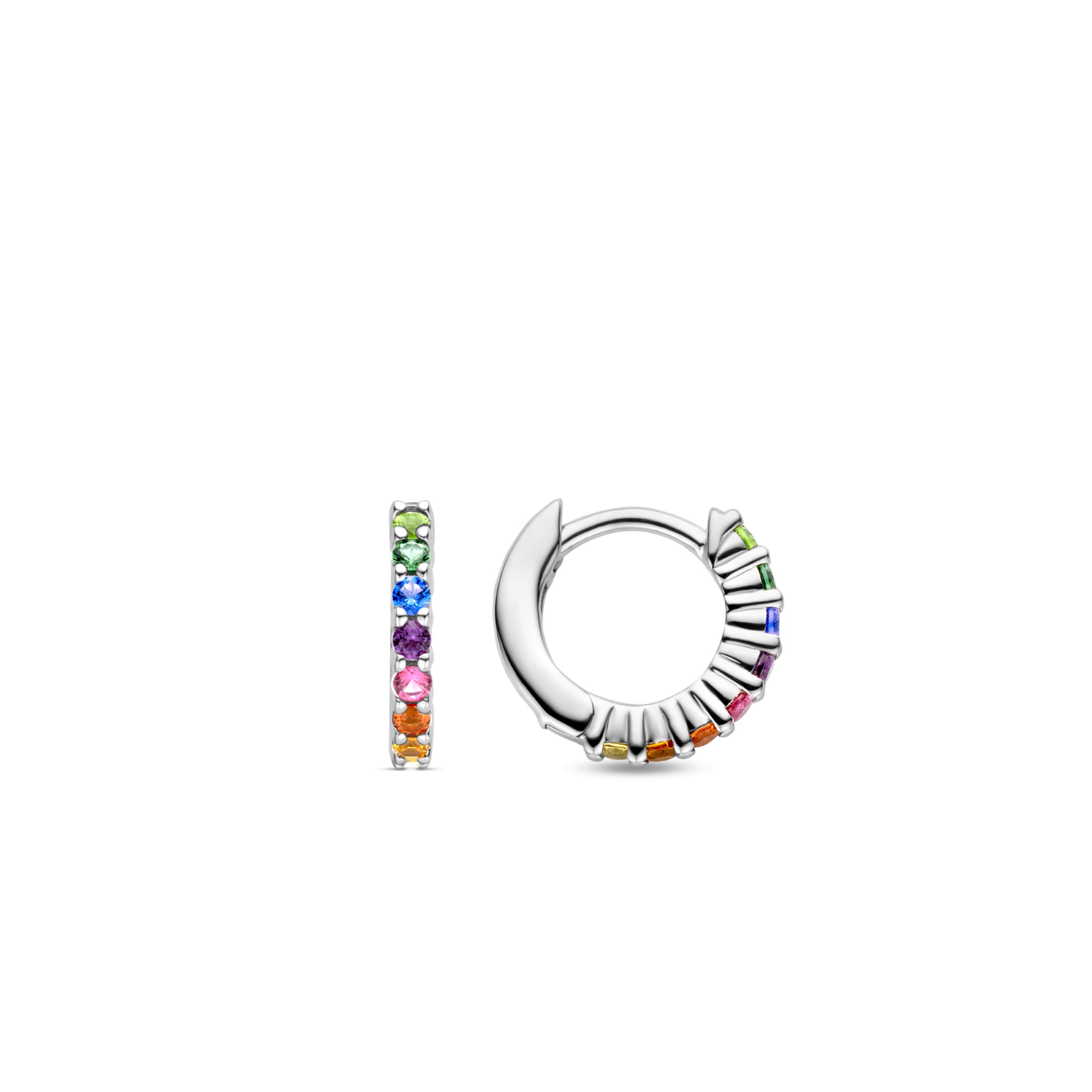 Ti Sento Milano Multi Stone Hoops