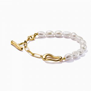 THOMAS SABO Natural Beauty Pearl Link Bracelet