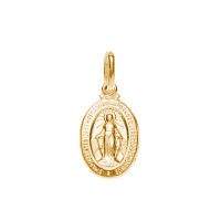 9k Gold 13mm Miraculous Medal