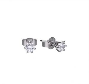 Diamonfire Claw Set 0.5ct Zirconia Solitaire Earrings
