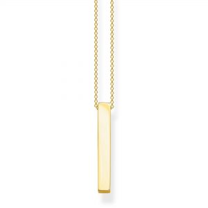 THOMAS SABO Cuboid Necklace Gold Tone