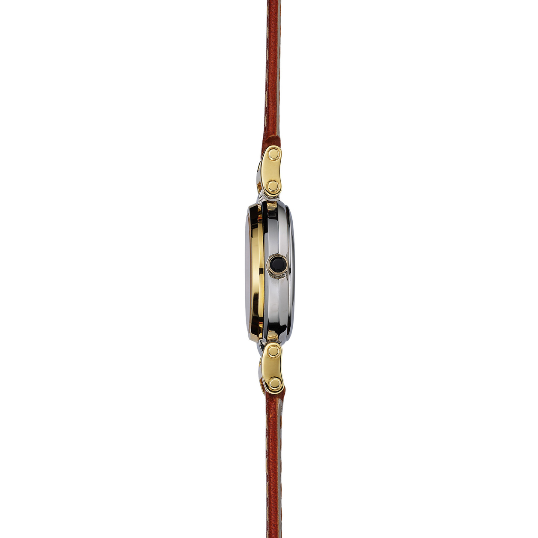 Herbelin Lady H Bi Colour Brown Strap Ladies Watch - Image 3