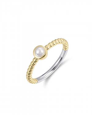 Gisser Gold Plated Pearl Ring