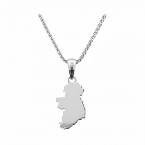 Sterling Silver Map of Ireland Pendant