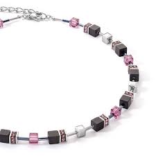 Coeur De Lion Silver and Amethyste Iconic Precious Onyx necklace