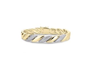 Gisser Gold Plated Pave Bracelet