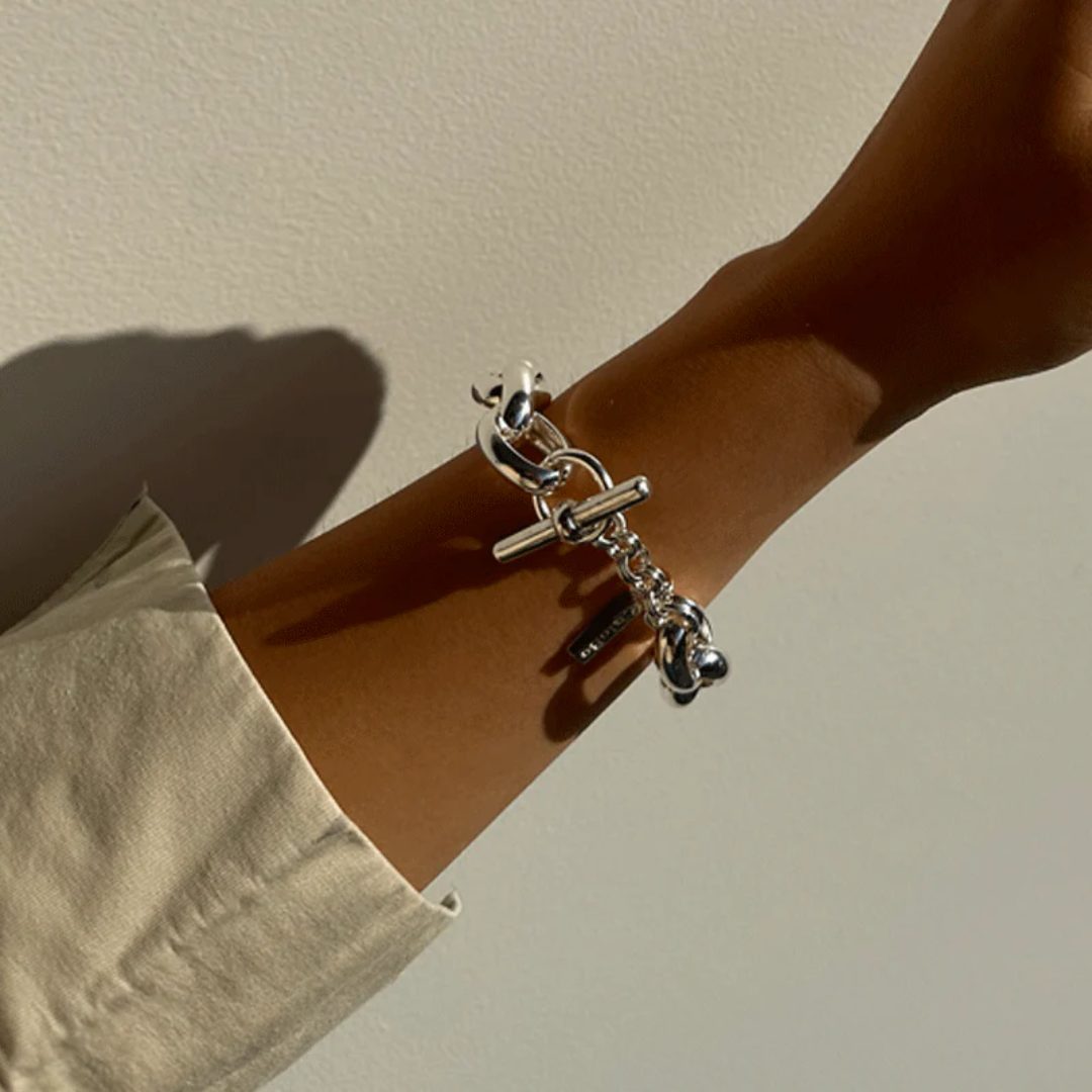 ChloBo Silver Mini Rollo Bracelet - Image 2
