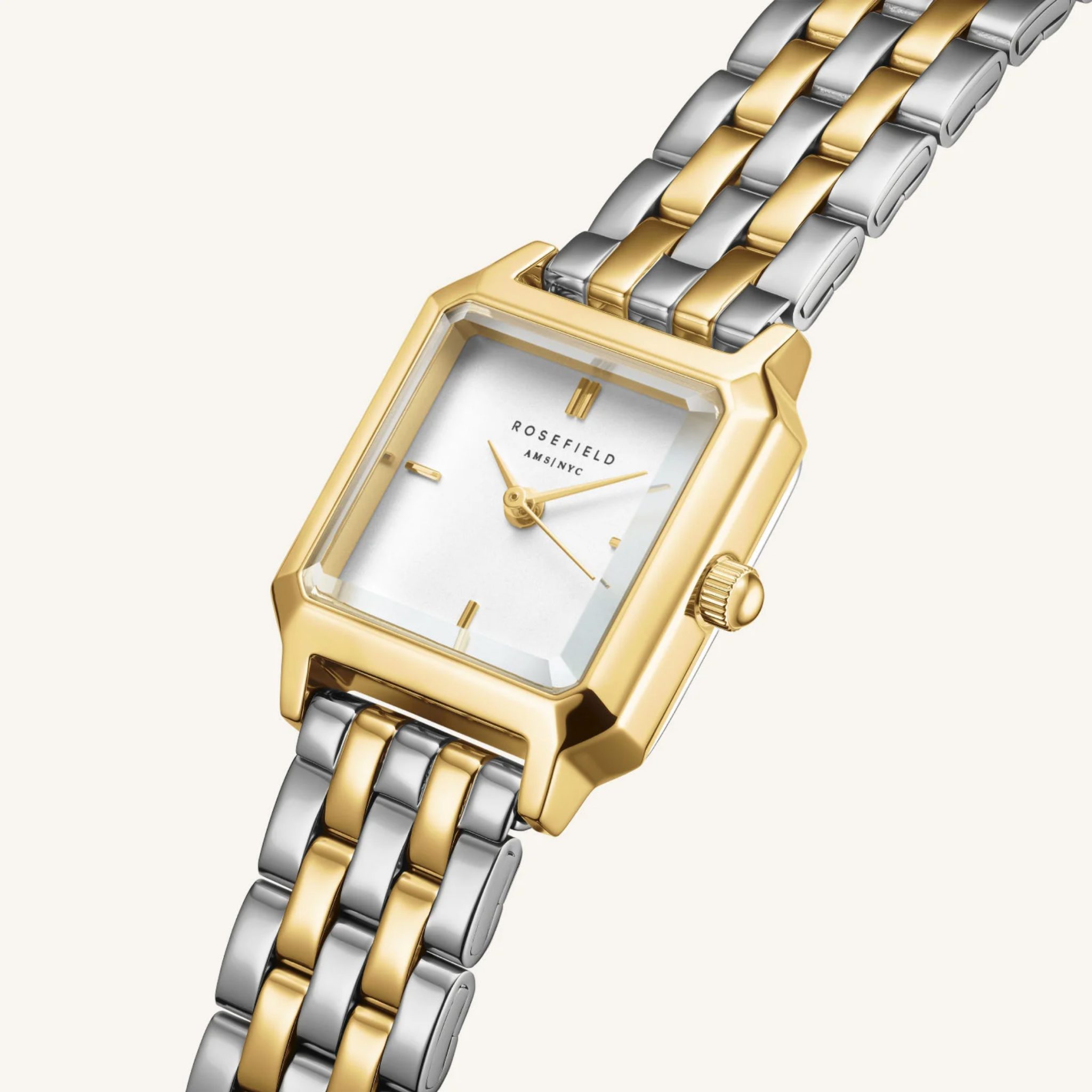 Rosefield Boxelle Two Tone Watch - Image 3