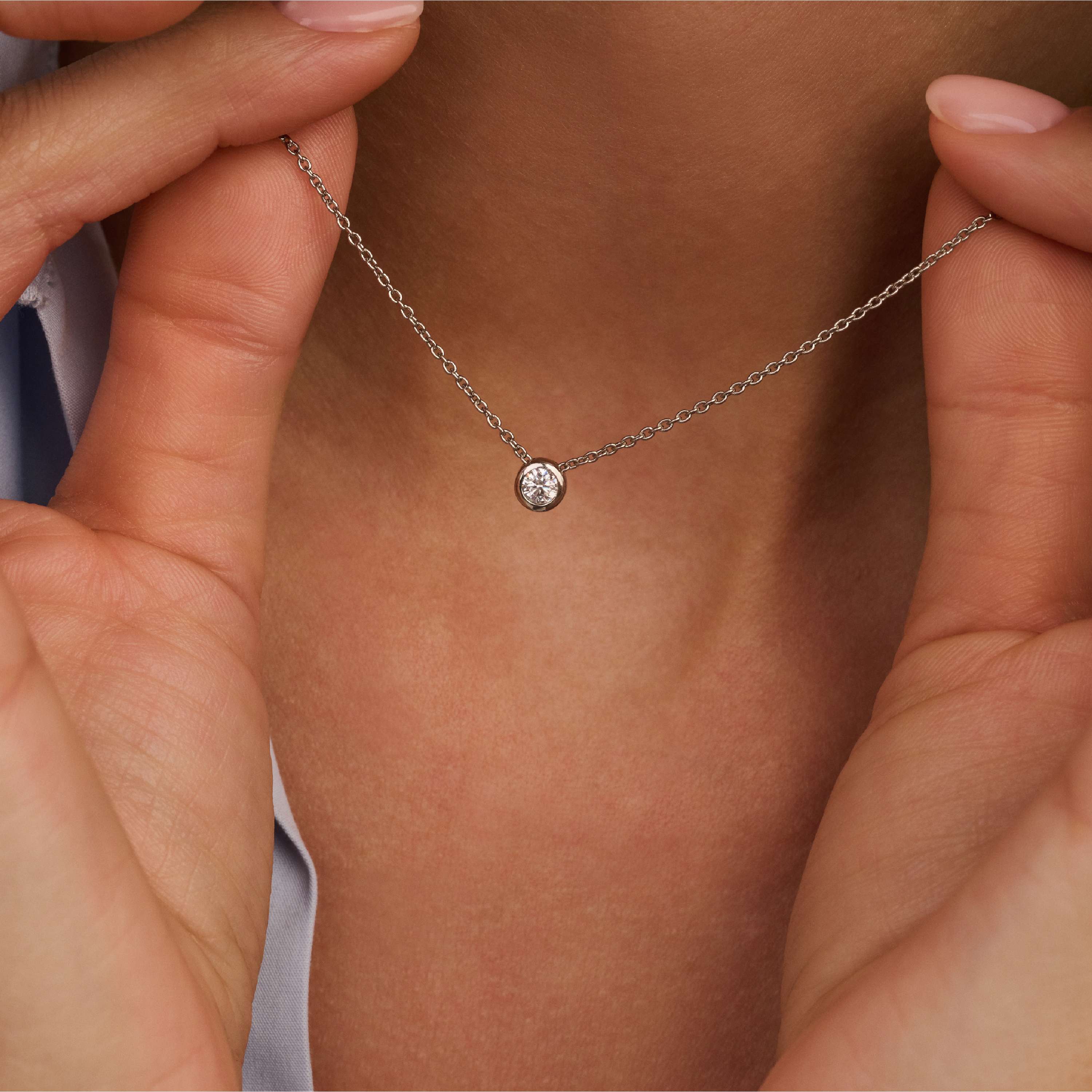 Ti Sento Silver Rubover Cubic Zirconia Pendant - Image 4
