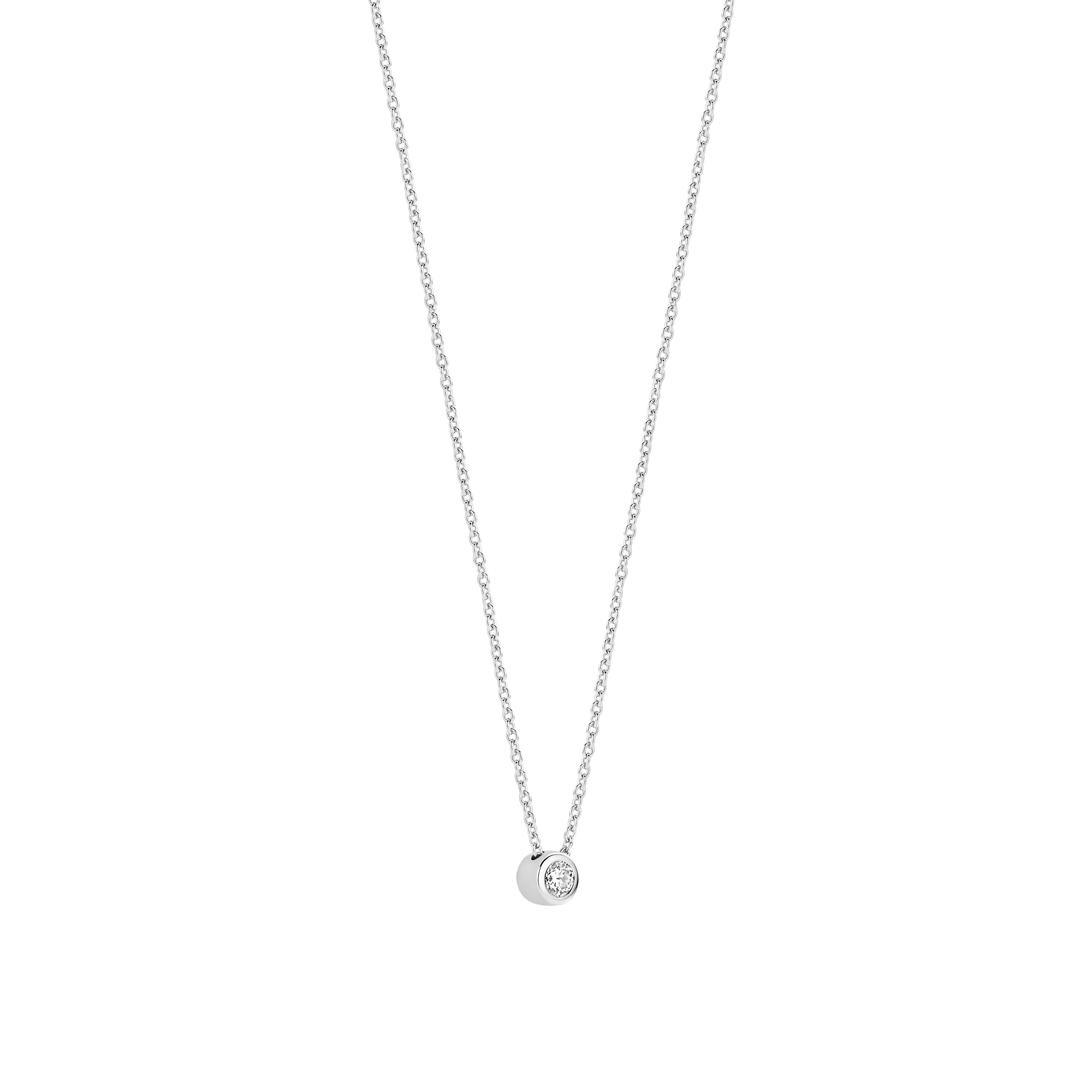Ti Sento Silver Rubover Cubic Zirconia Pendant - Image 2