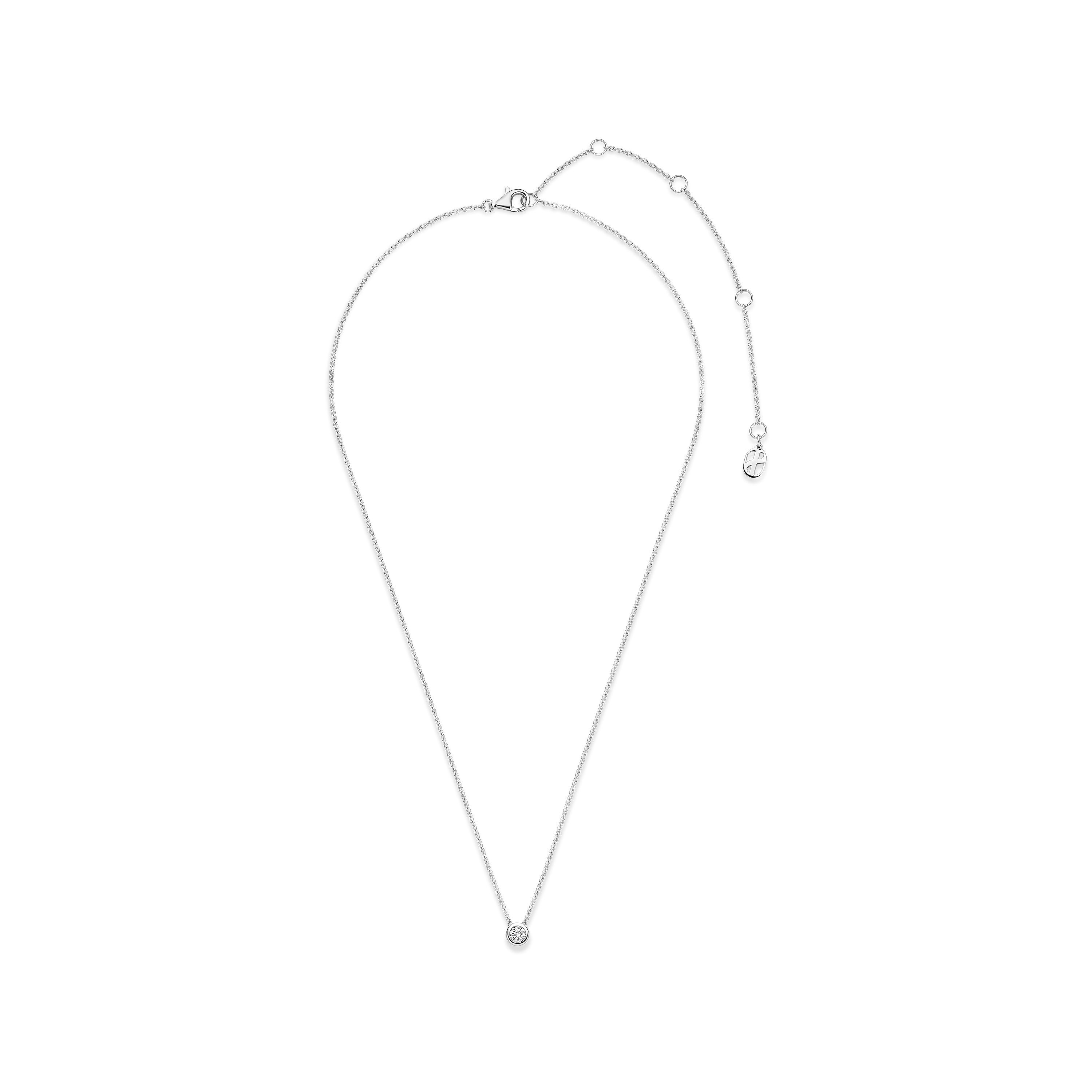 Ti Sento Silver Rubover Cubic Zirconia Pendant - Image 3