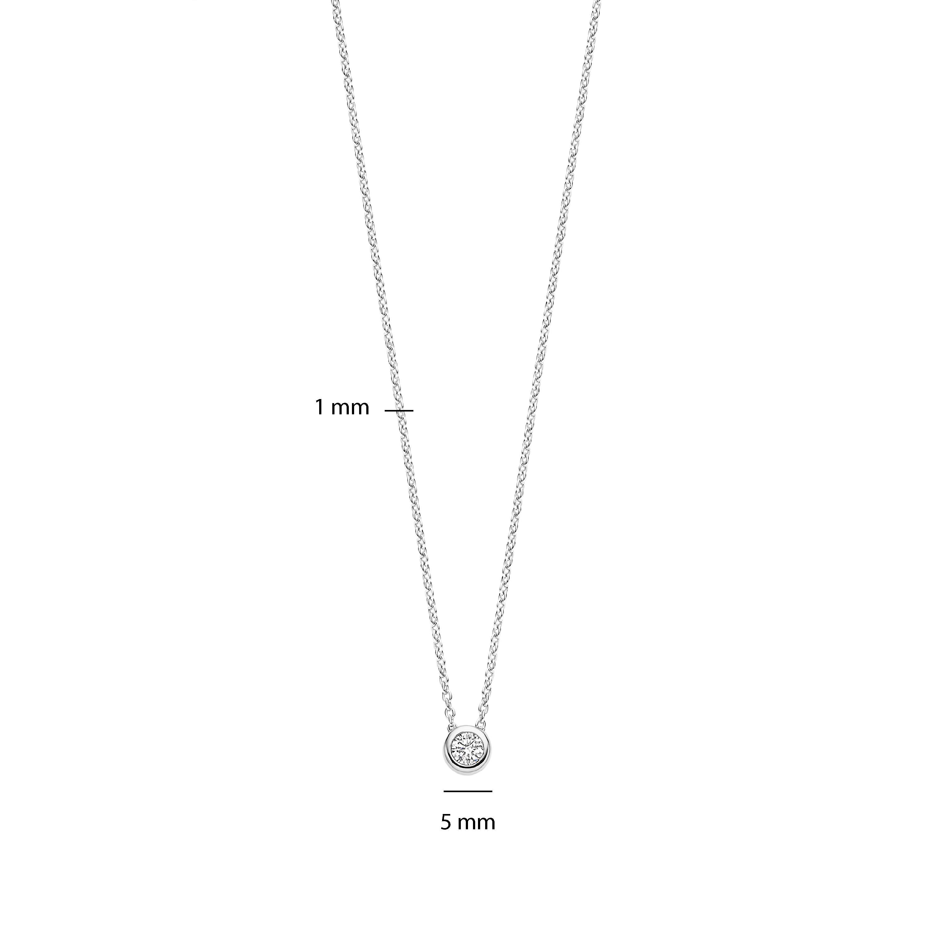 Ti Sento Silver Rubover Cubic Zirconia Pendant - Image 5