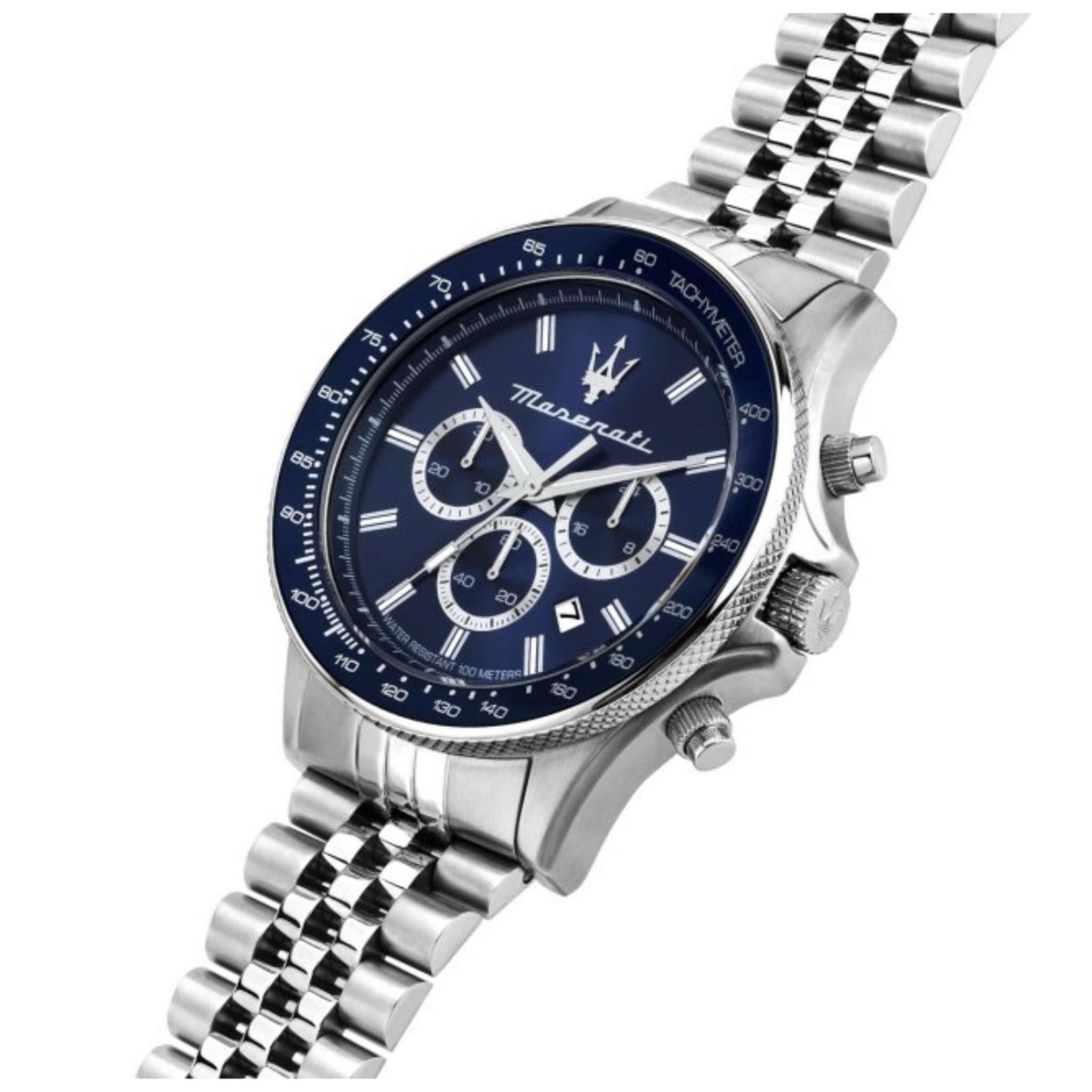 Maserati Sfida 44mm Chronograph Blue Dial Watch - Image 4