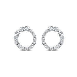 Ti Sento Silver Cubic Zirconia Twist Hoop Earrings