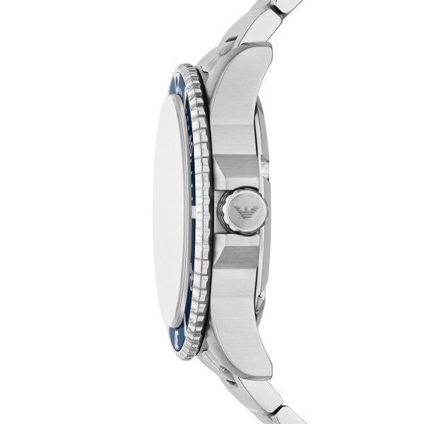 Armani World Explorer Solar Blue Dial Stainless Steel Gents Watch - Image 4