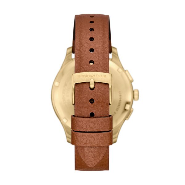 Armani Dario Chrono Gold Plated Case Gents Watch - Image 4
