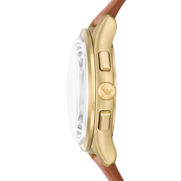 Armani Dario Chrono Gold Plated Case Gents Watch - Image 2