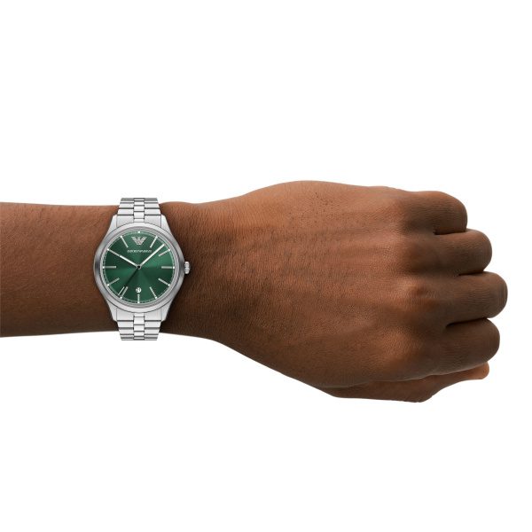 Armani Dario Stainless Steel Green Dial Gents Watch - Image 4
