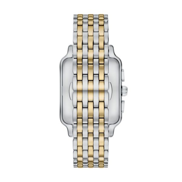 Armani Diego Two Tone Rectangular Chrono Case Gents Watch - Image 2