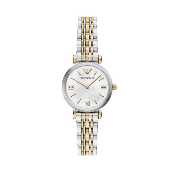 Armani Gianni T- Bar Two Tone Bracelet Ladies Watch
