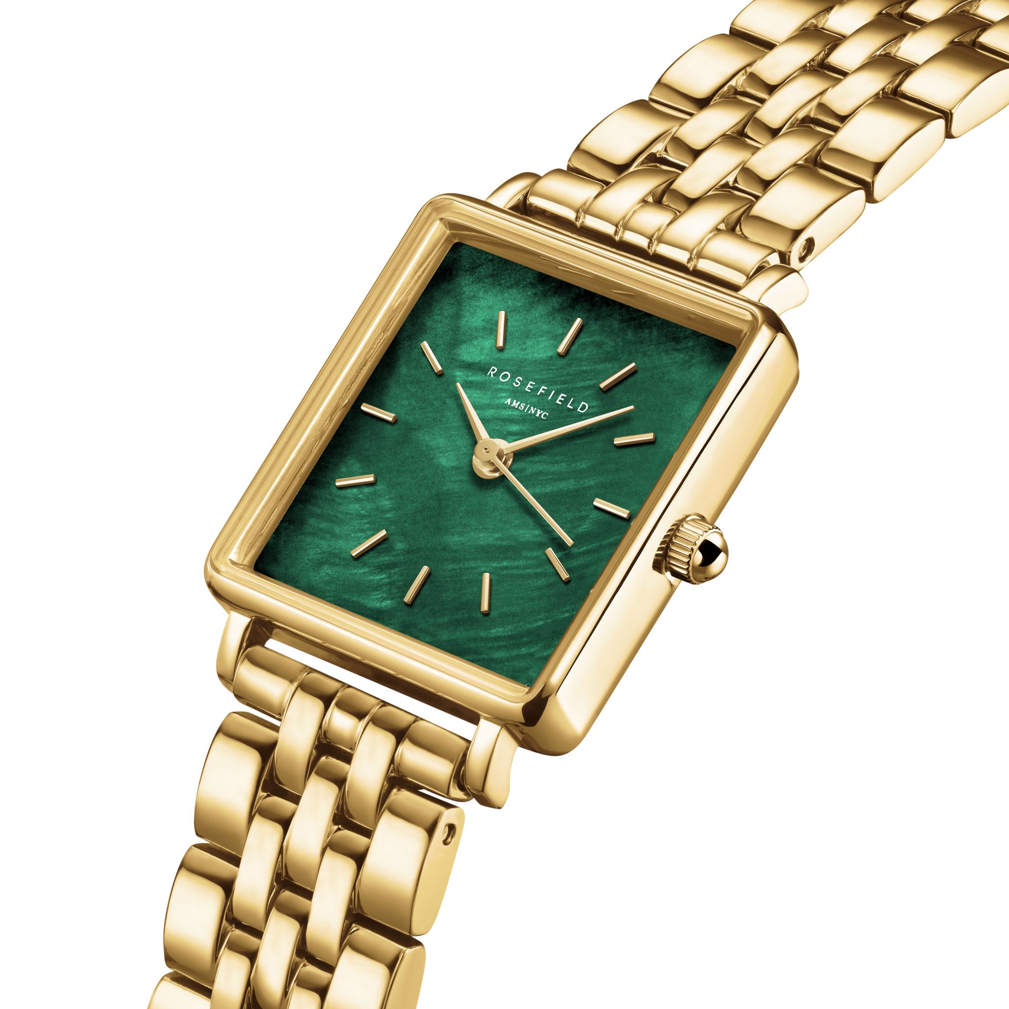 Rosefield Boxelle Emerald Dial Watch - Image 3