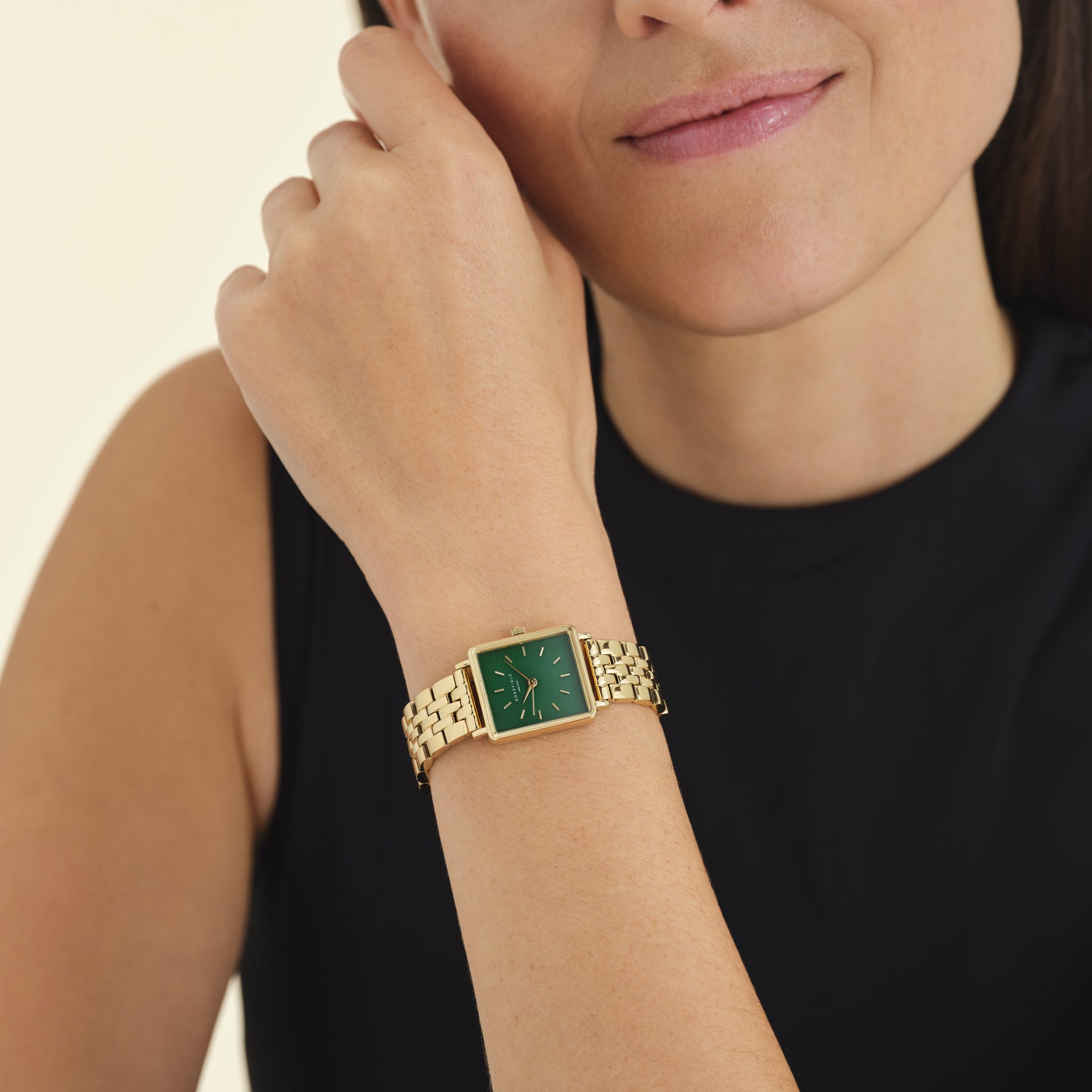 Rosefield Boxelle Emerald Dial Watch - Image 2