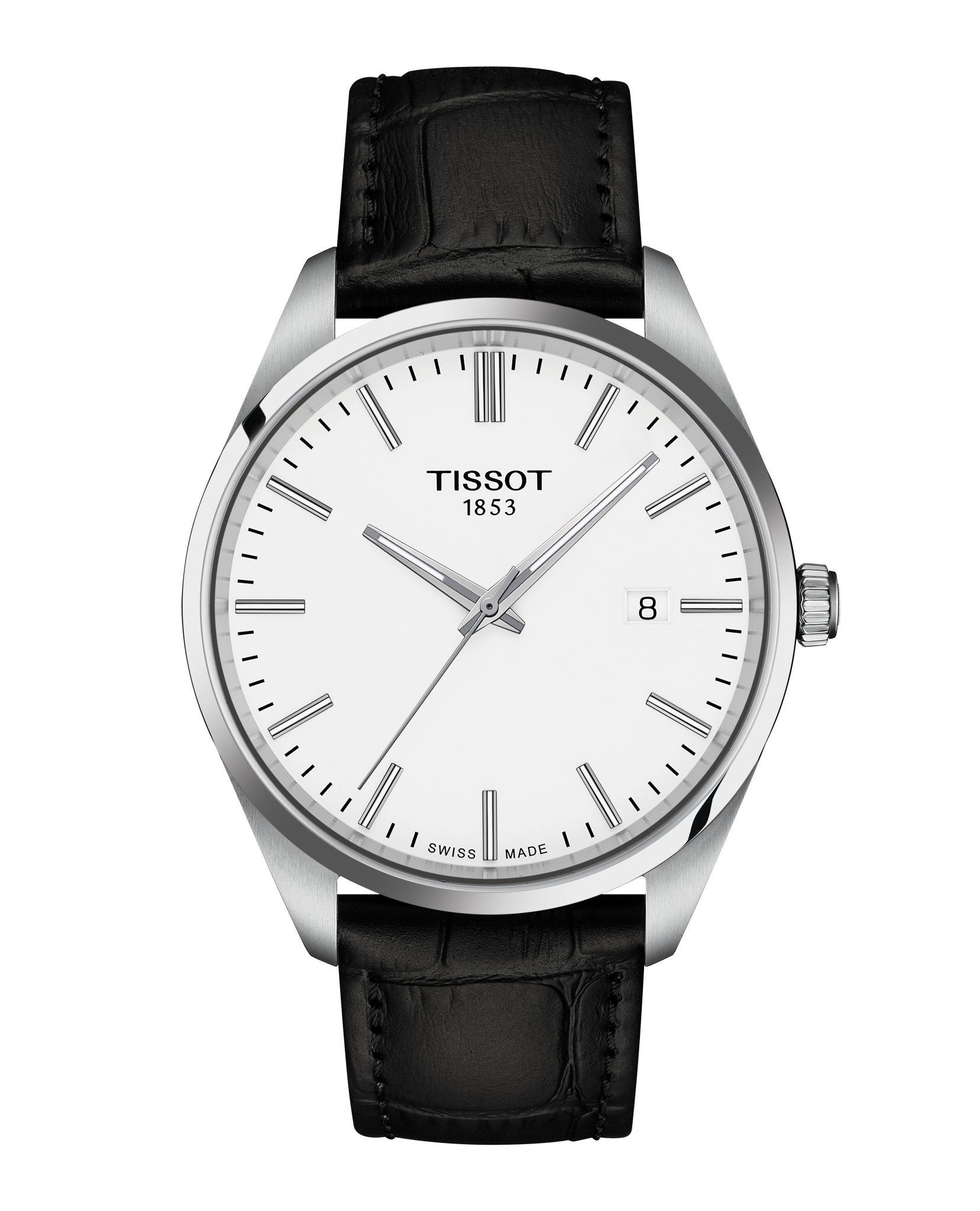 Tissot PR100 Black Leather Strap 40mm