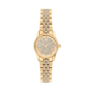 Michael Kors Lexington Stone Set Dial Gold Plated Ladies Watch