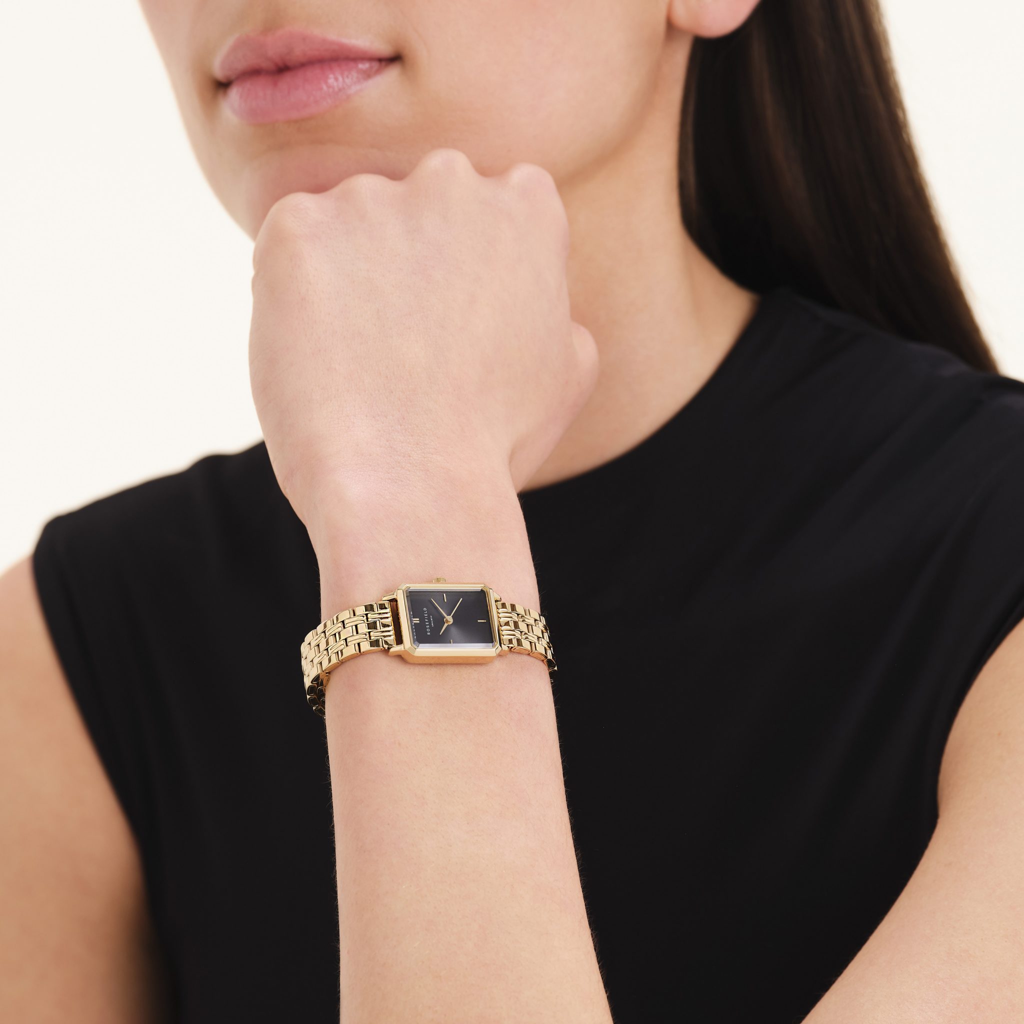 Rosefield Octagon XS Black Dial Watch - Image 2