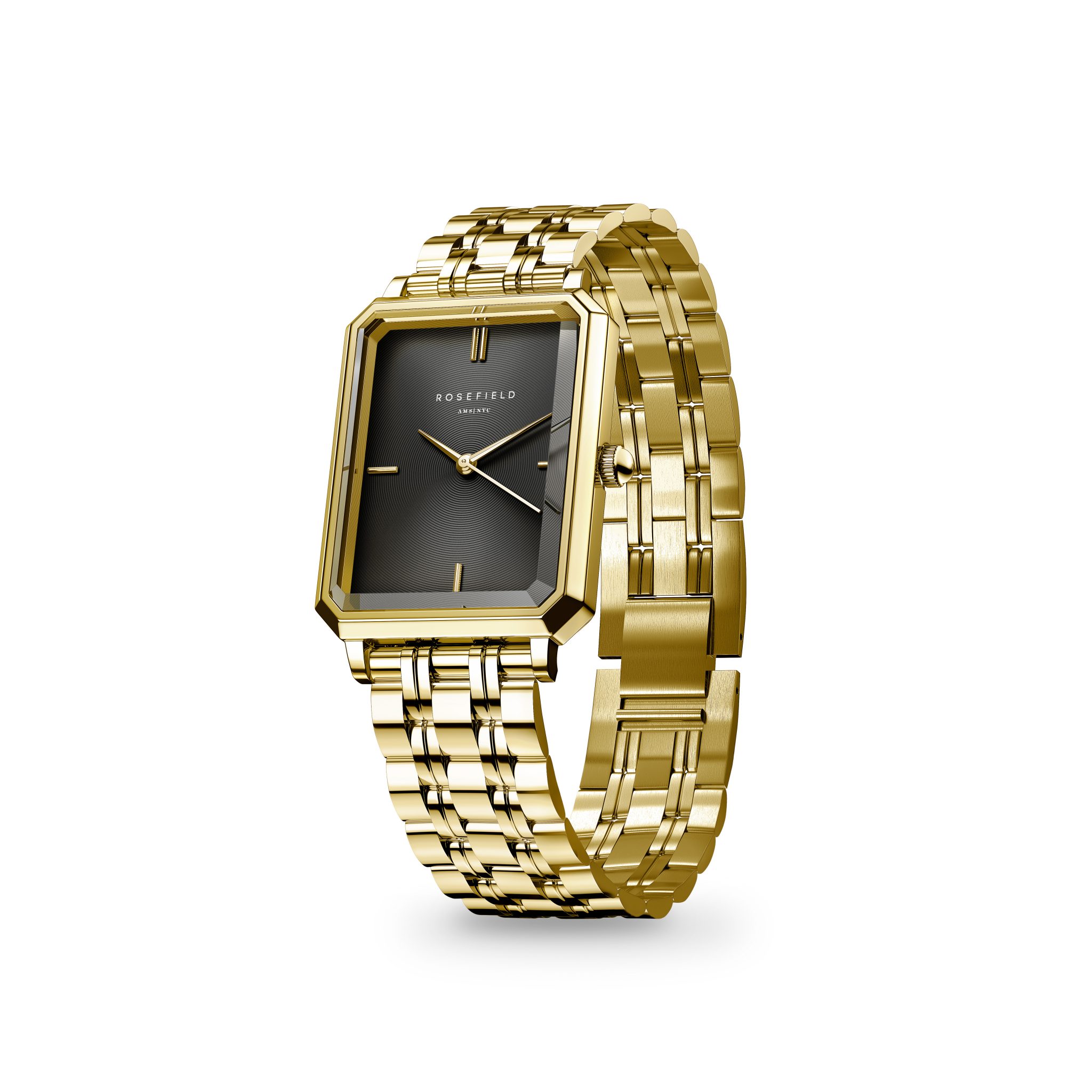 Rosefield Octagon XS Black Dial Watch - Image 3