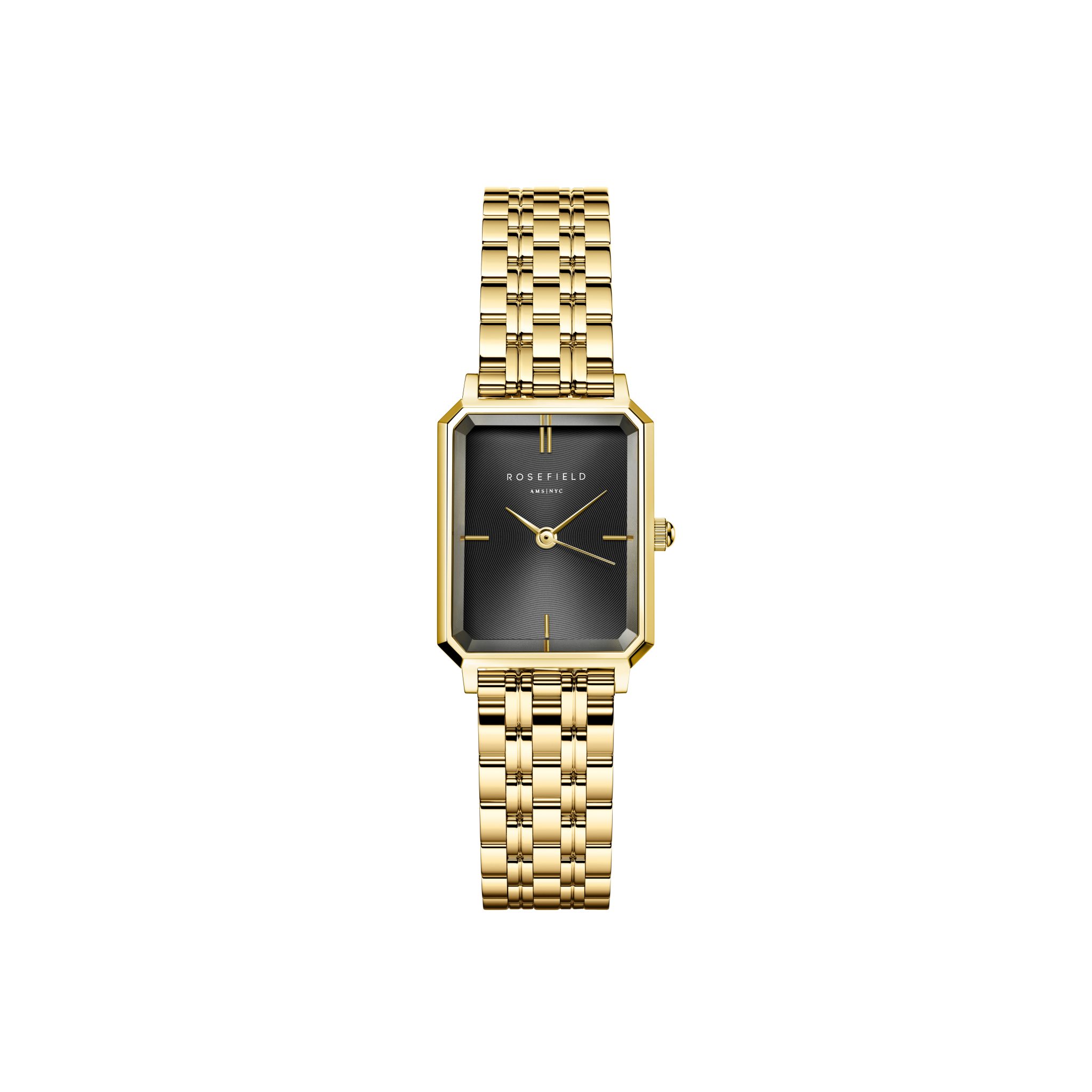 Rosefield Octagon XS Black Dial Watch