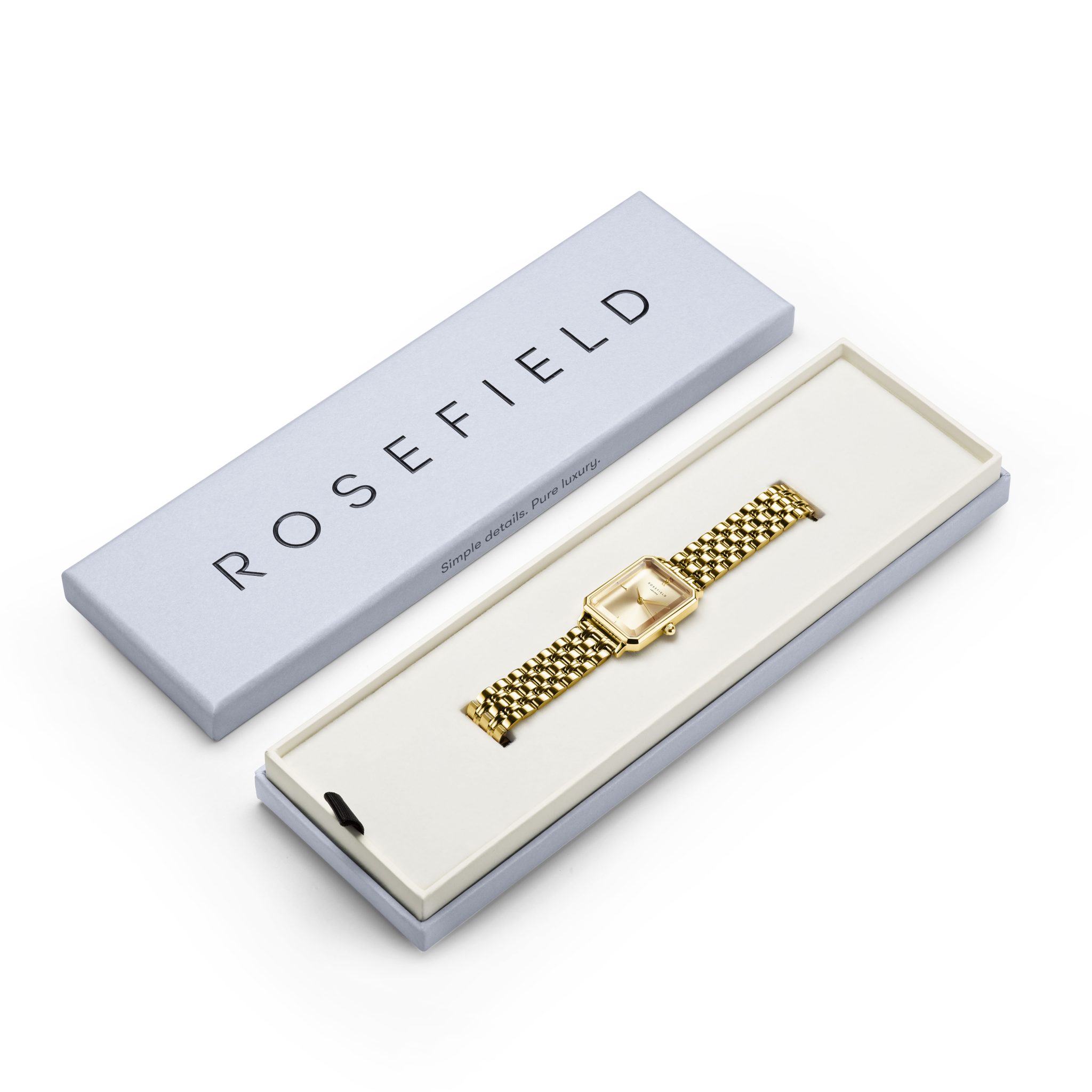 Rosefield Octagon Champagne 5 Link Watch - Image 4