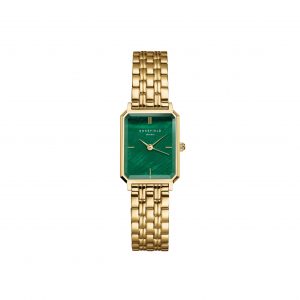 Rosefield Octagon XS Emerald Dial Watch