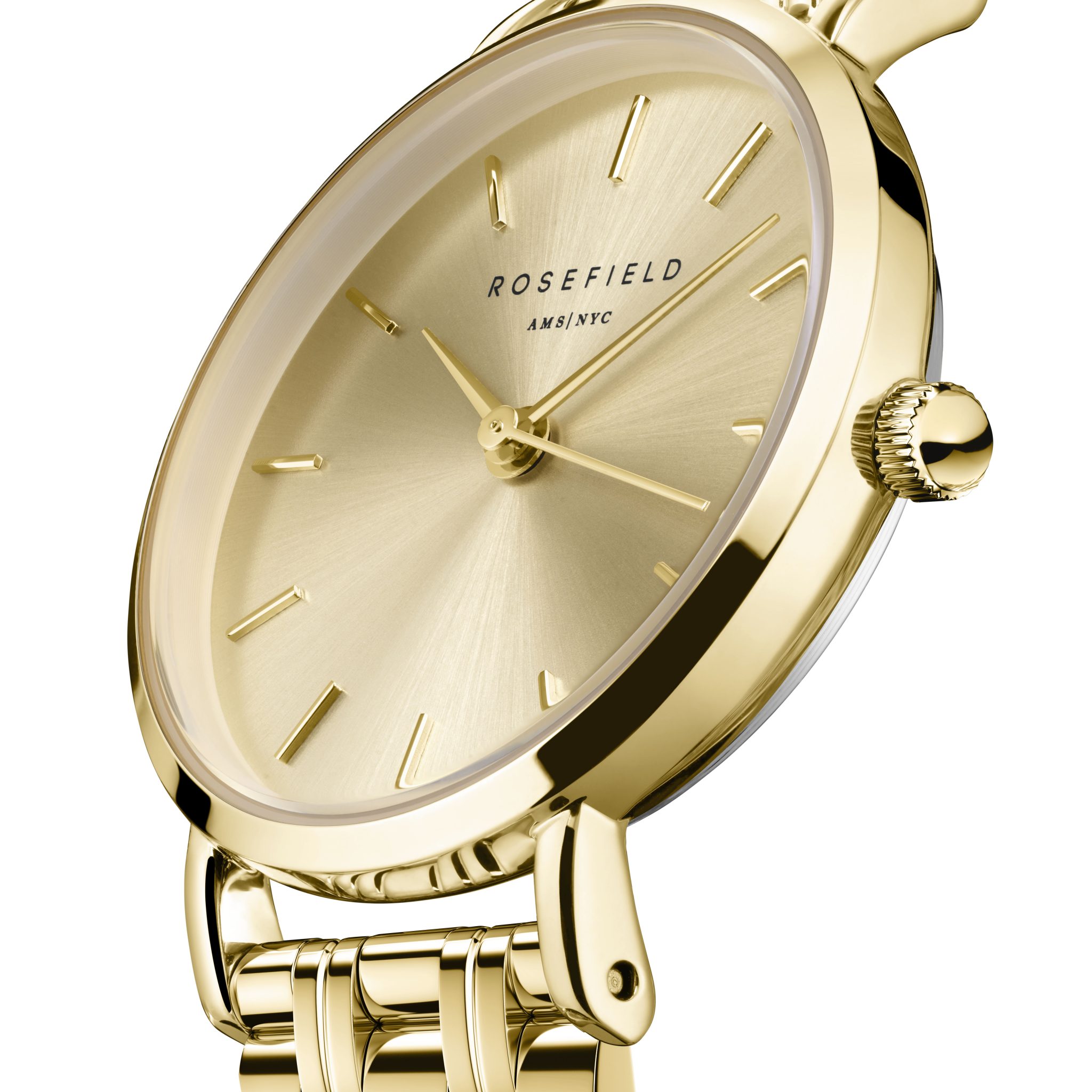 Rosefield Small Edit Champagne Watch - Image 3