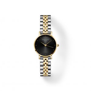 Rosefield Small Edit Black Two Tone Watch