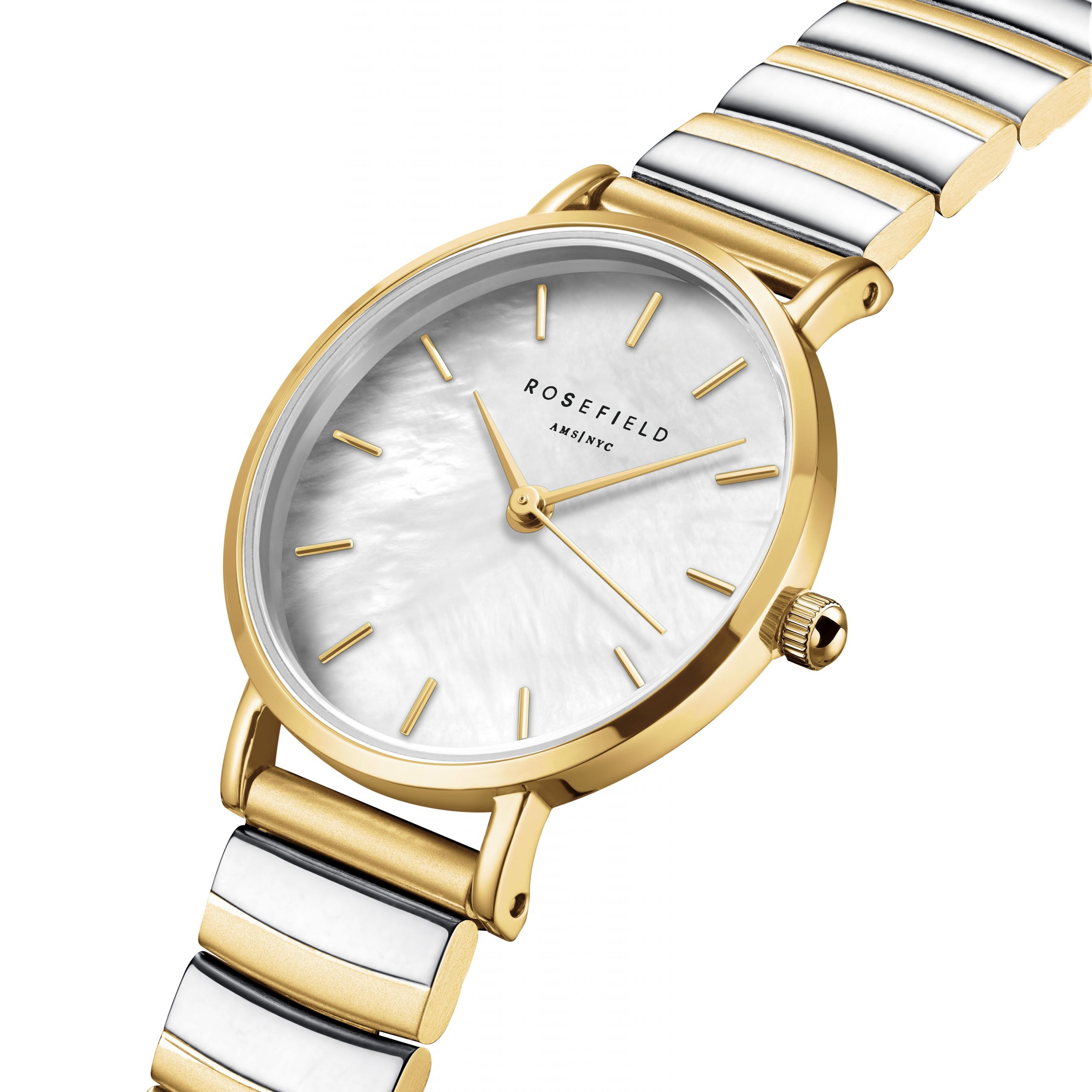 Rosefield Small Edit Two Tone Watch - Image 3