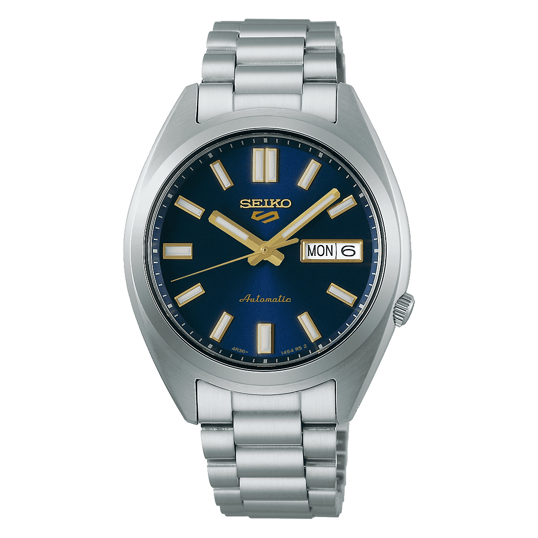 Seiko 5 Sports SNXS Vintage Gold Collection in 'Blazer Blue'