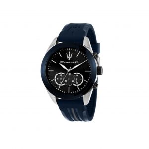 Maserati Traguardo 45mm Chronograph Silicone Watch