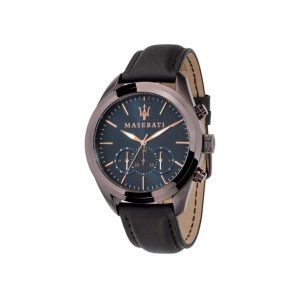 Maserati Traguardo 45mm Chronograph Leather Watch