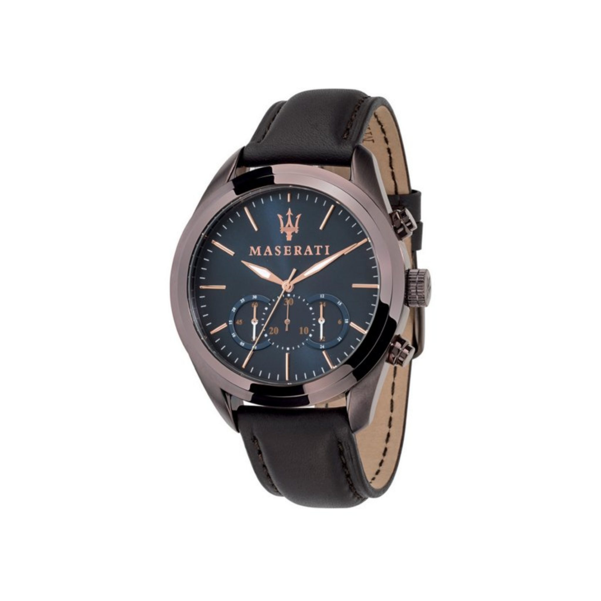 Maserati Traguardo 45mm Chronograph Leather Watch