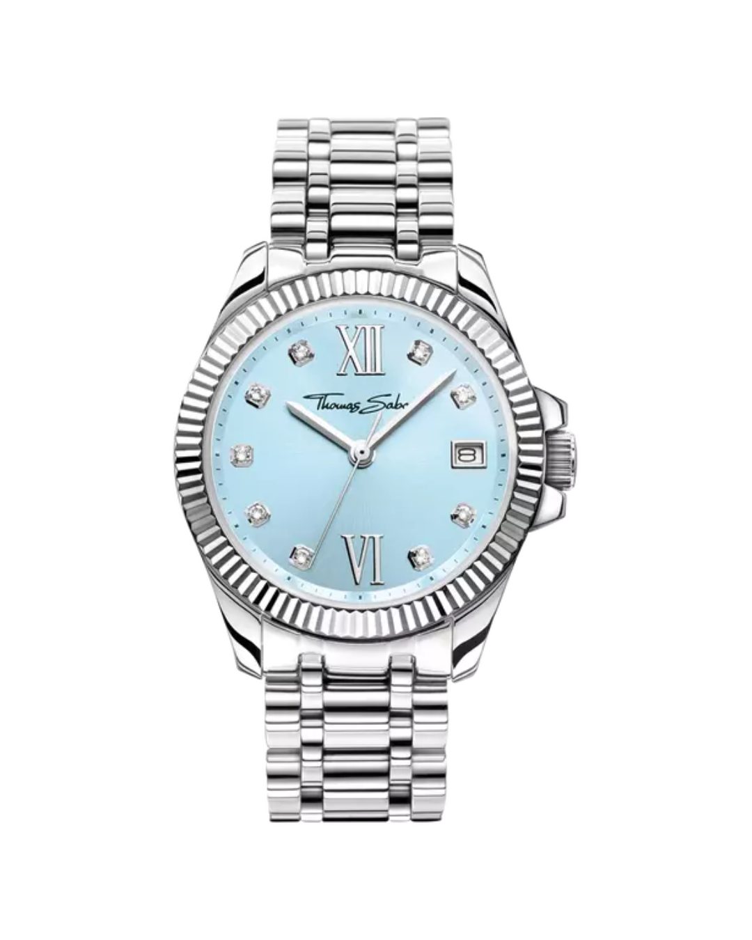 Thomas Sabo Silver Blue Bezel Ladies Watch