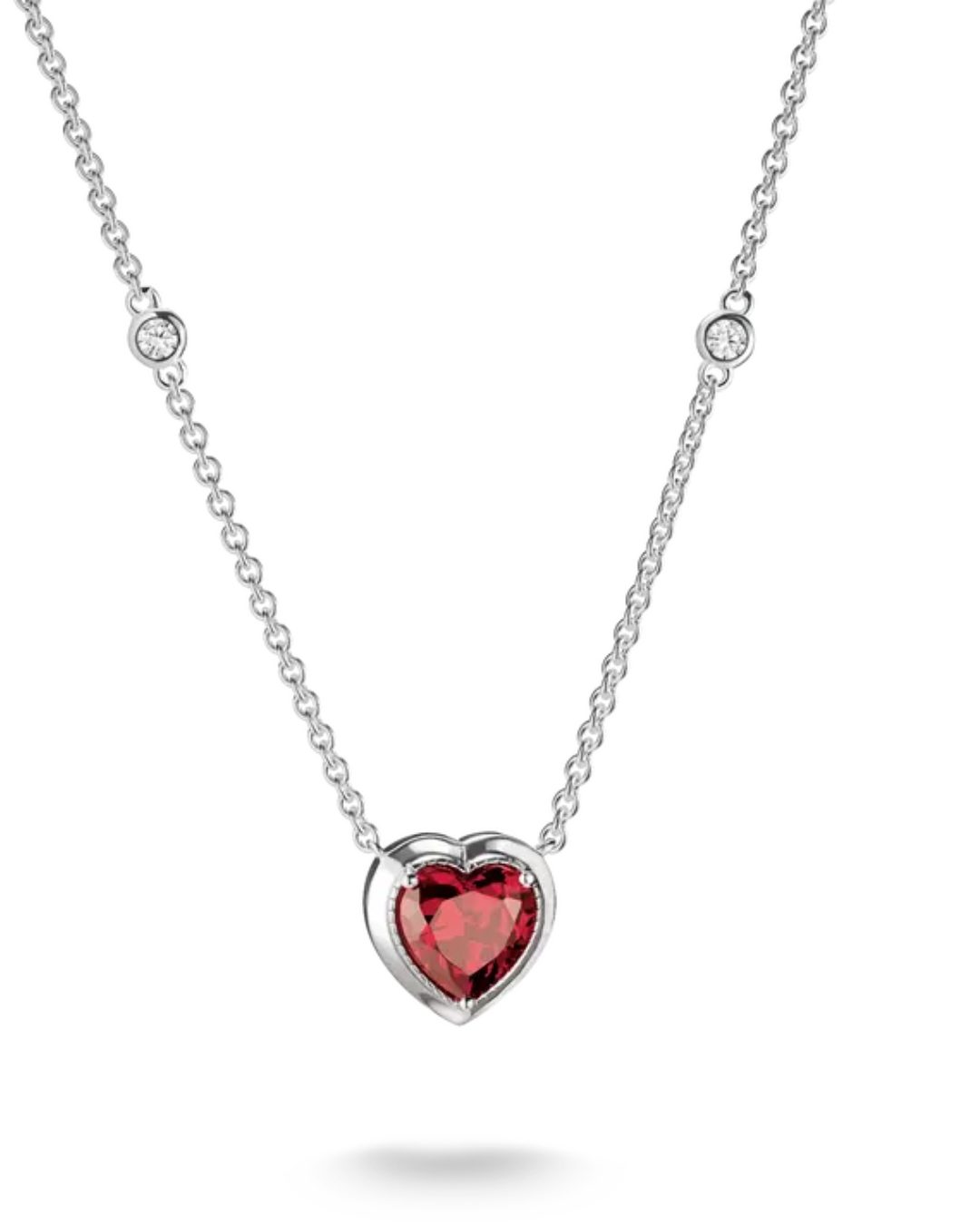 Thomas Sabo Elyndra Silver Necklace With Red Heart